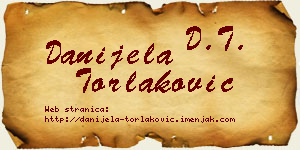 Danijela Torlaković vizit kartica
